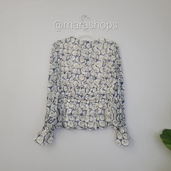 Rebecca Taylor Deco Fleur Silk Blouse - Picture 7 of 8